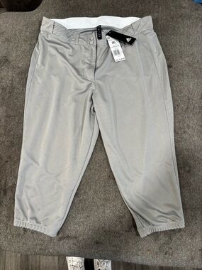 adidas women’s Light Gray Athletic softball Pants